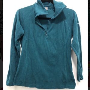 Green Columbia Fleece Half Zip